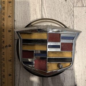 Cadillac Emblem Wall Decor - Red, Yellow, Blue